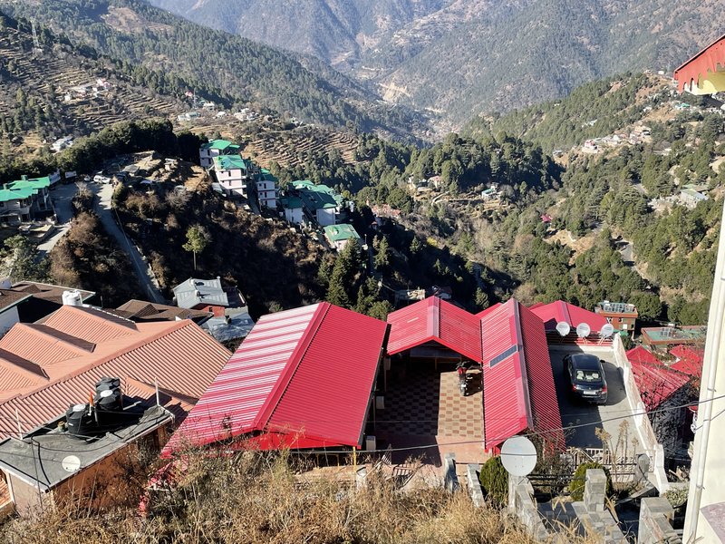 Aerial view of the property